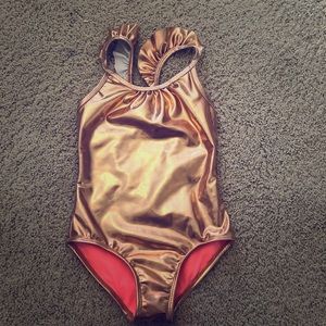 Target Cat & Jack Girls Rose Gold Bathing Suit